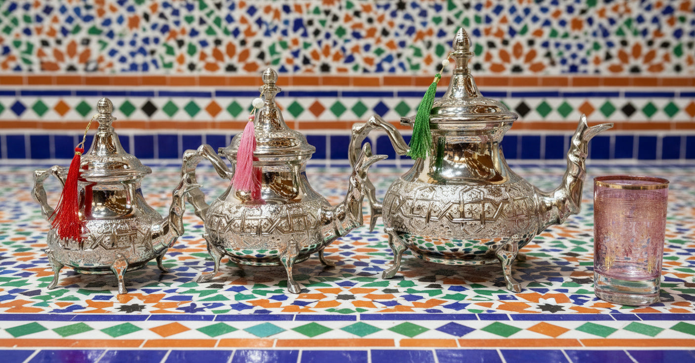 Théière marocaine artisanale Farass