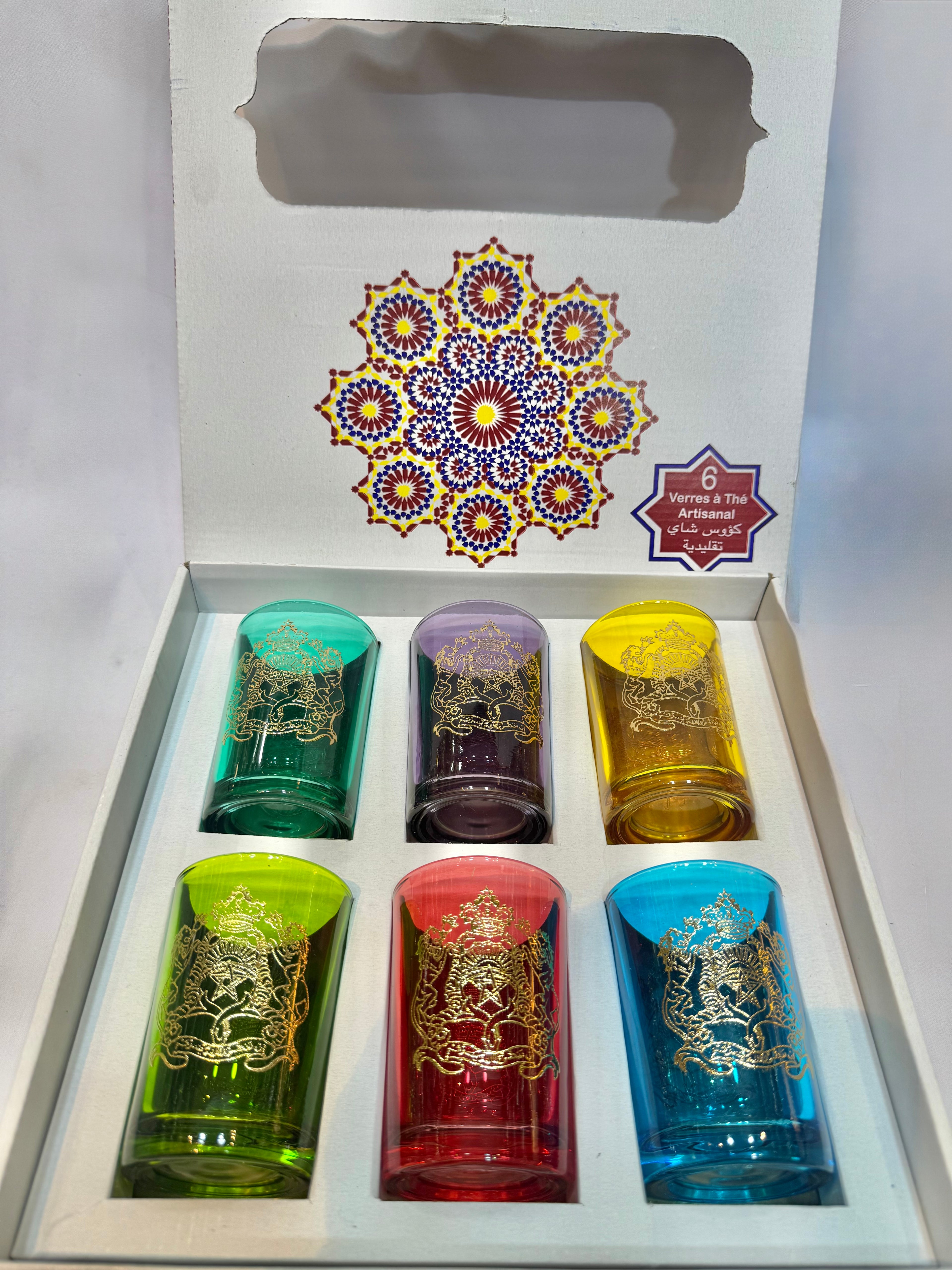 6 Verres traditionnel  Maroc taj