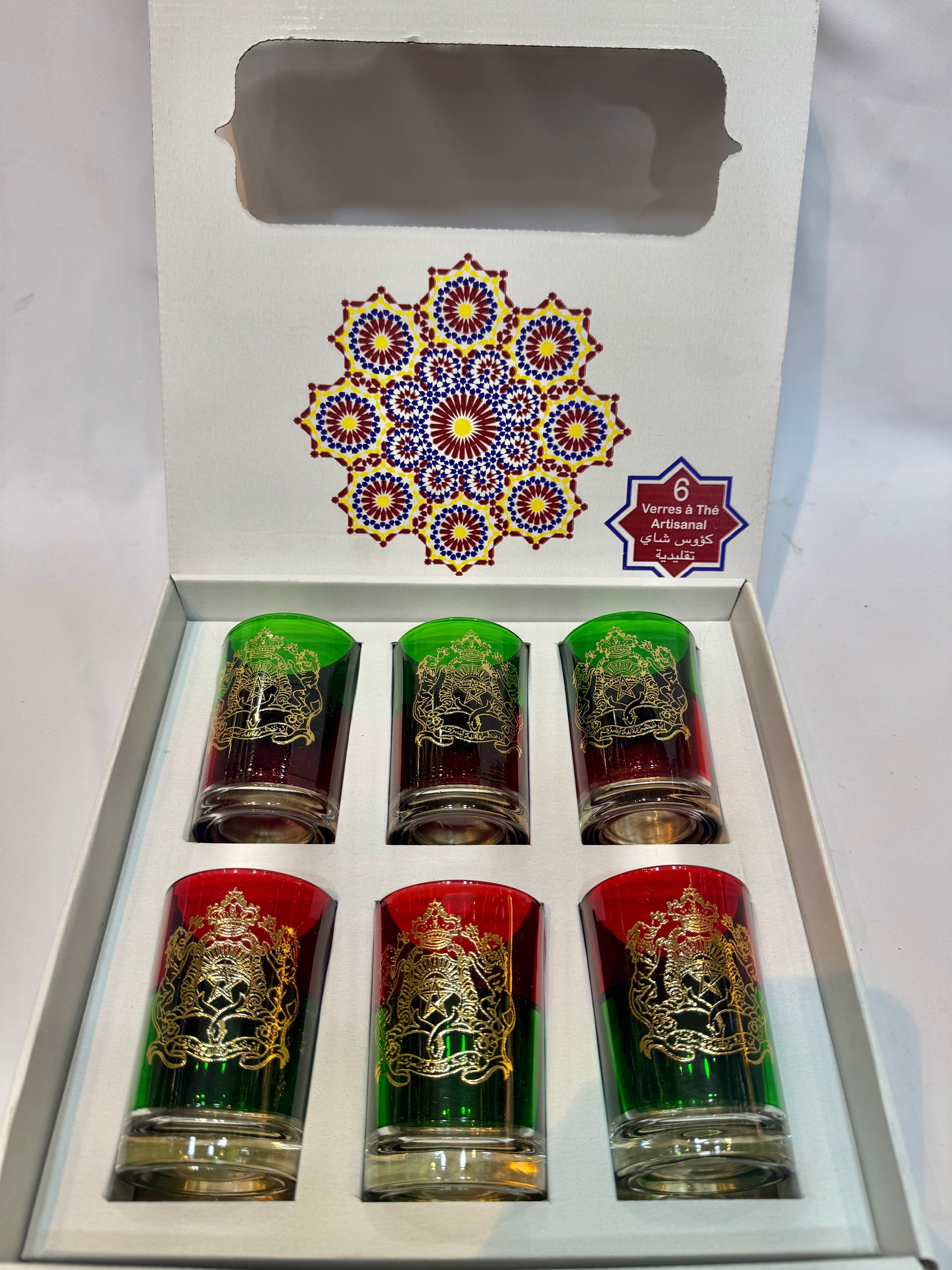 6 Verres traditionnel Originale maroc