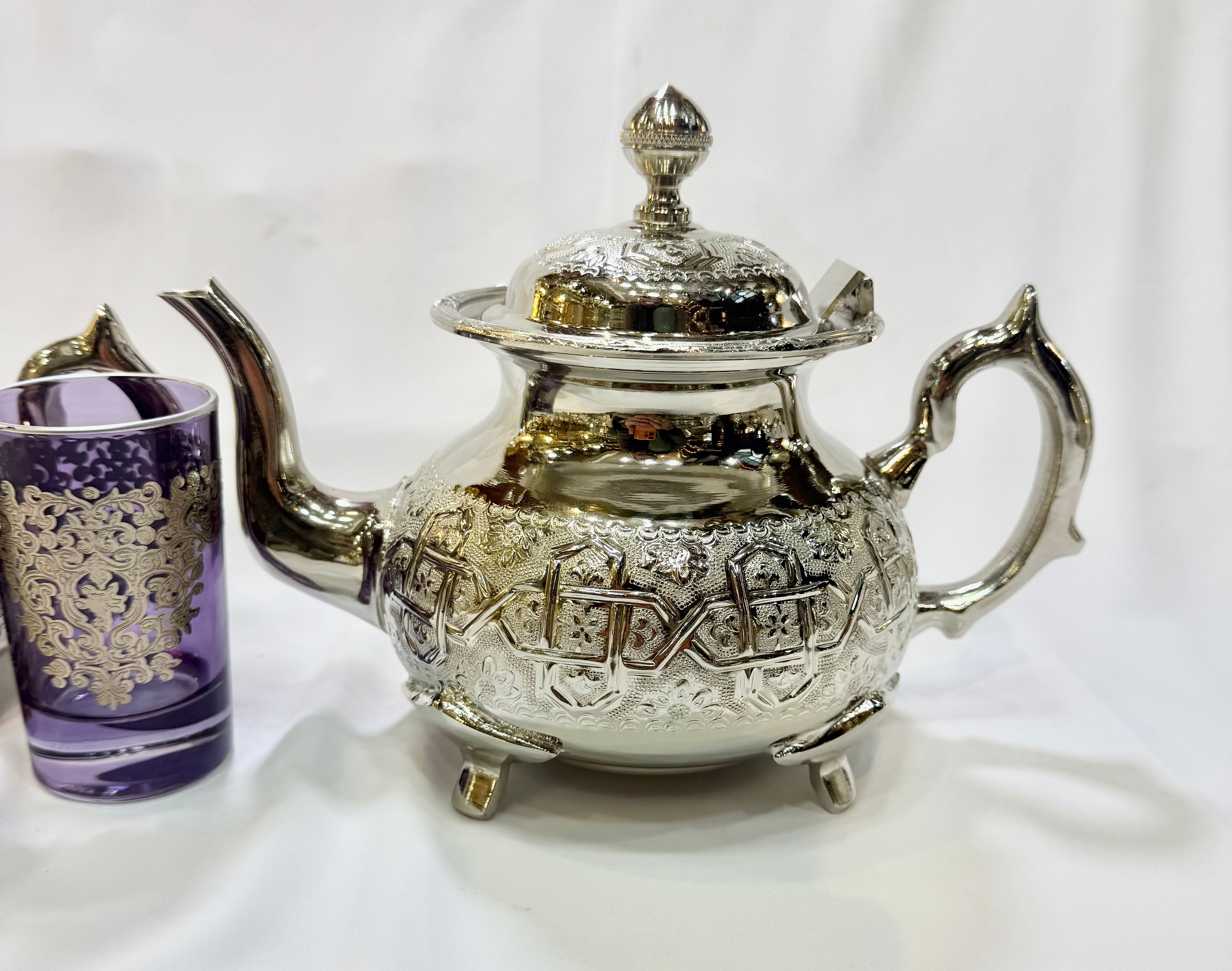 Théière marocaine artisanale Royal dama