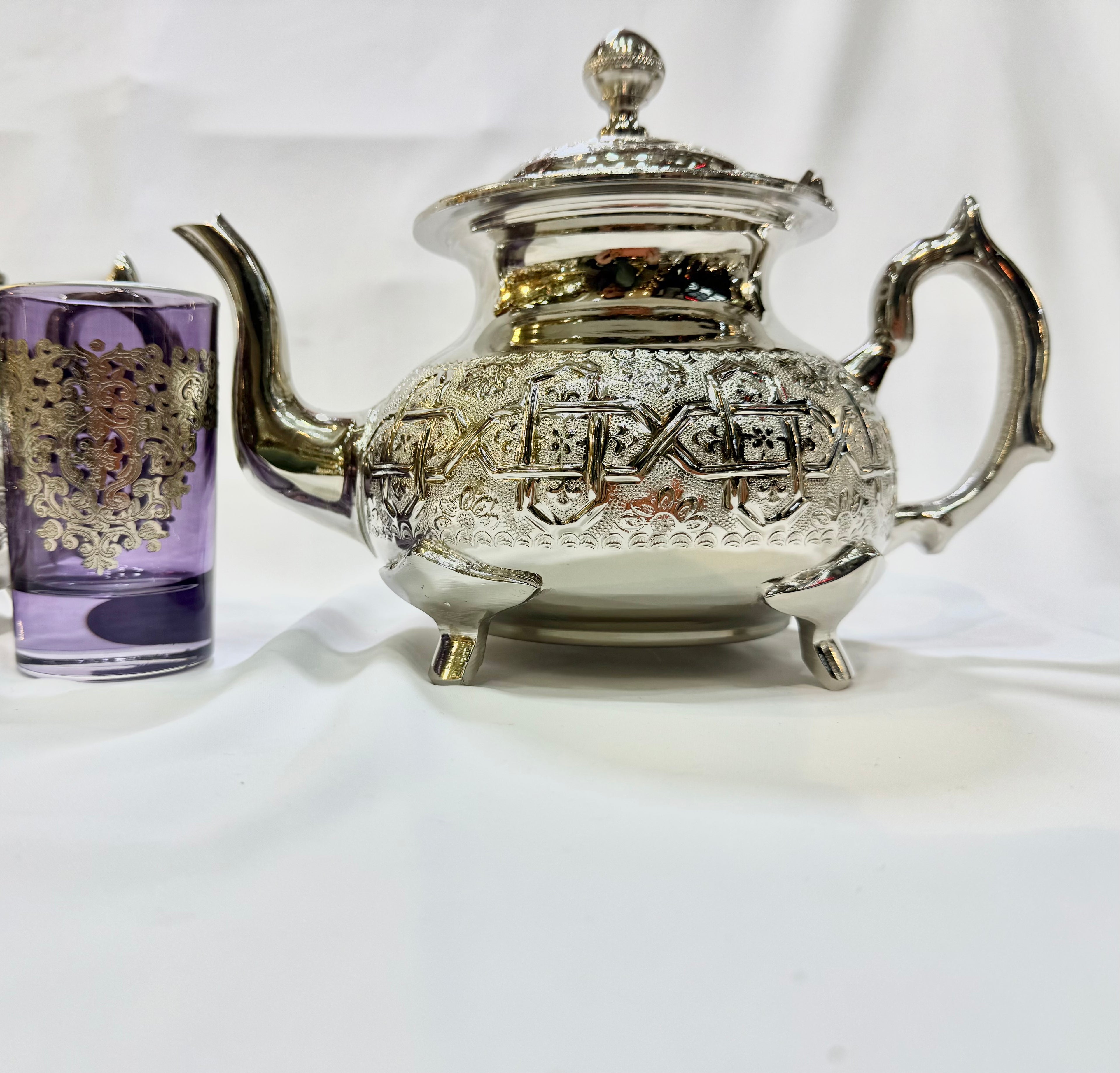 Théière marocaine artisanale Royal dama