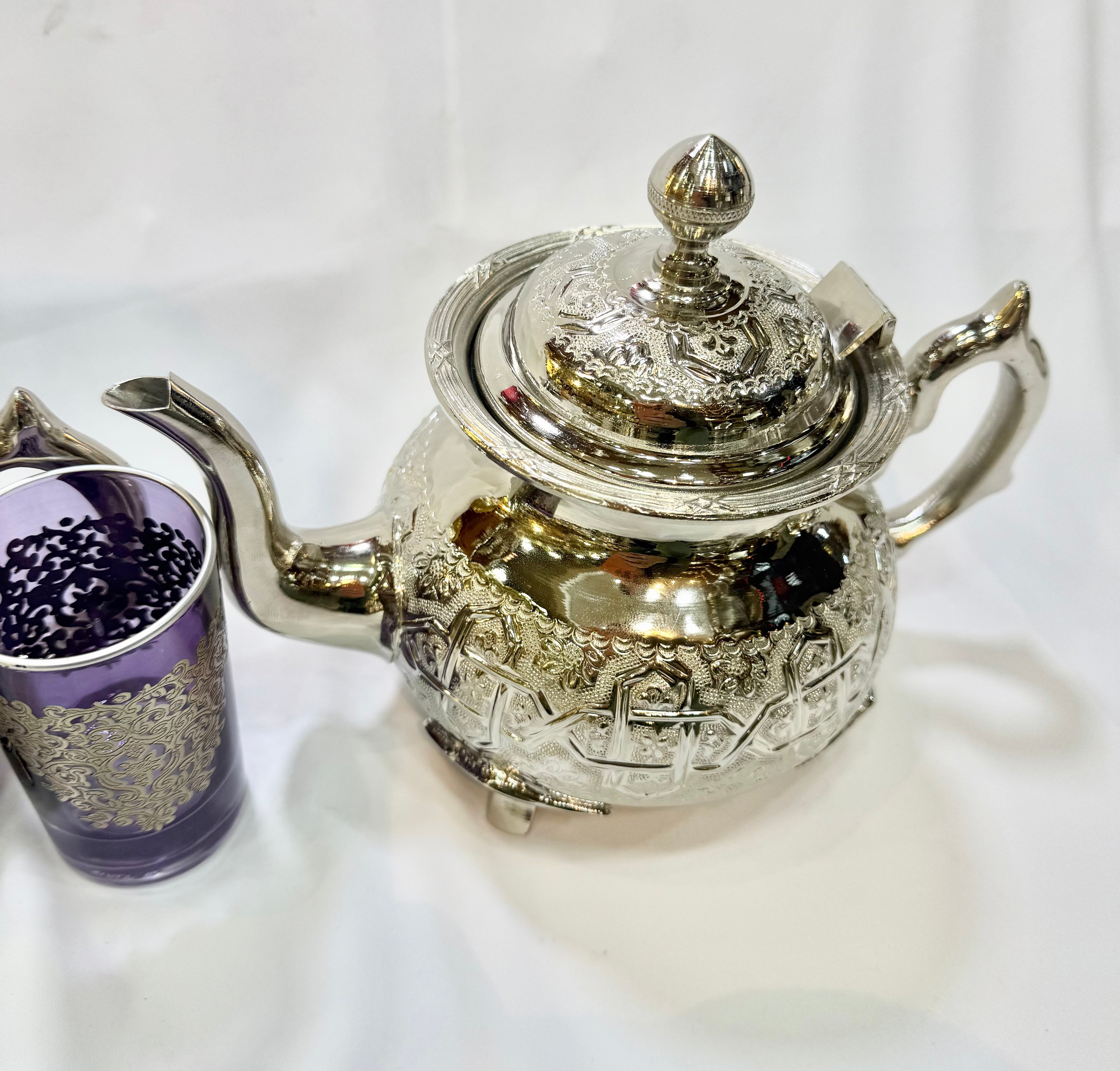Théière marocaine artisanale Royal dama