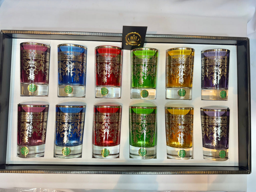 M12 Verres traditionnel Originale argenté ROSALY  en Cristal