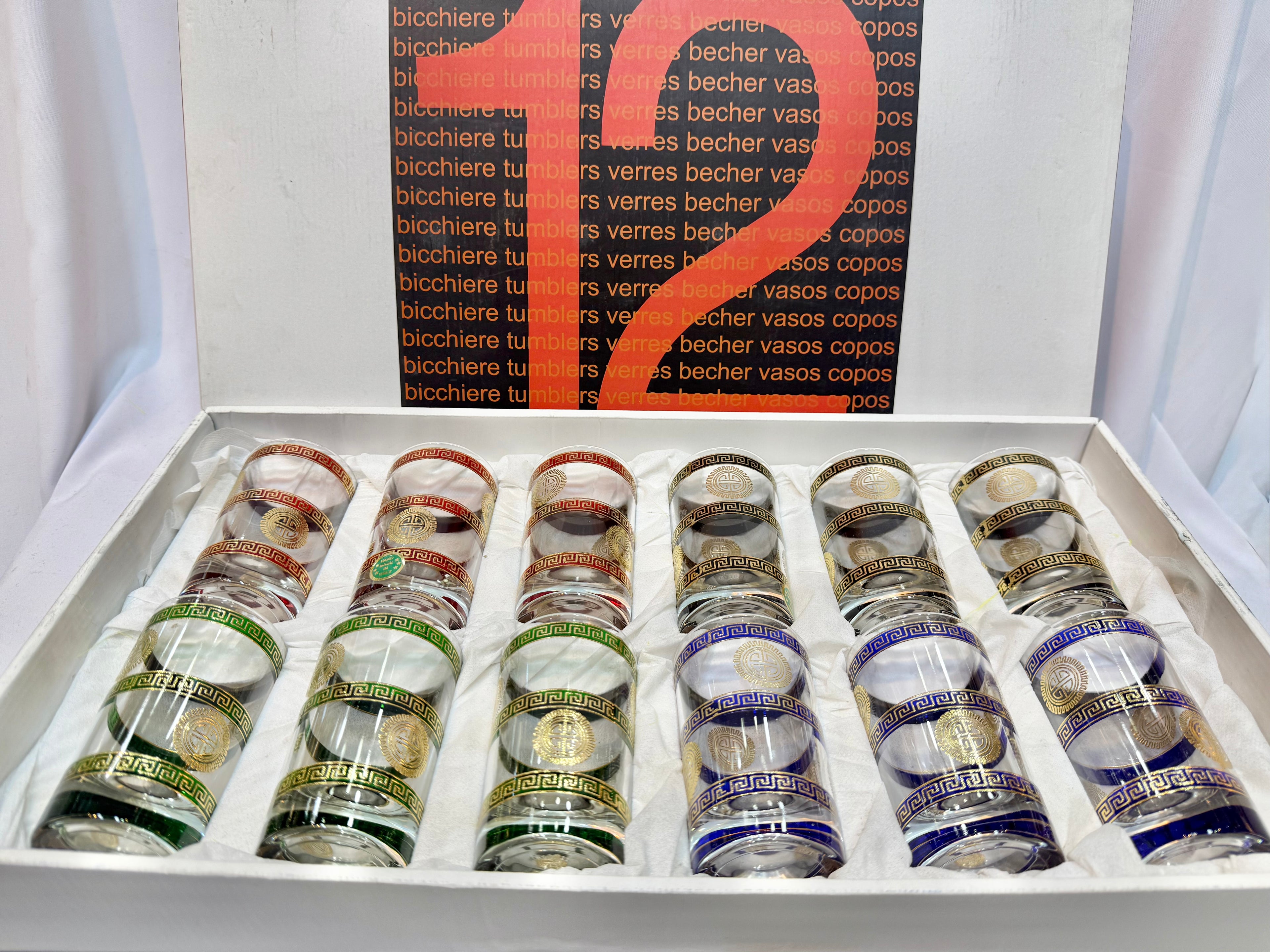 M12 Verres traditionnel originale Versace 4 couleur